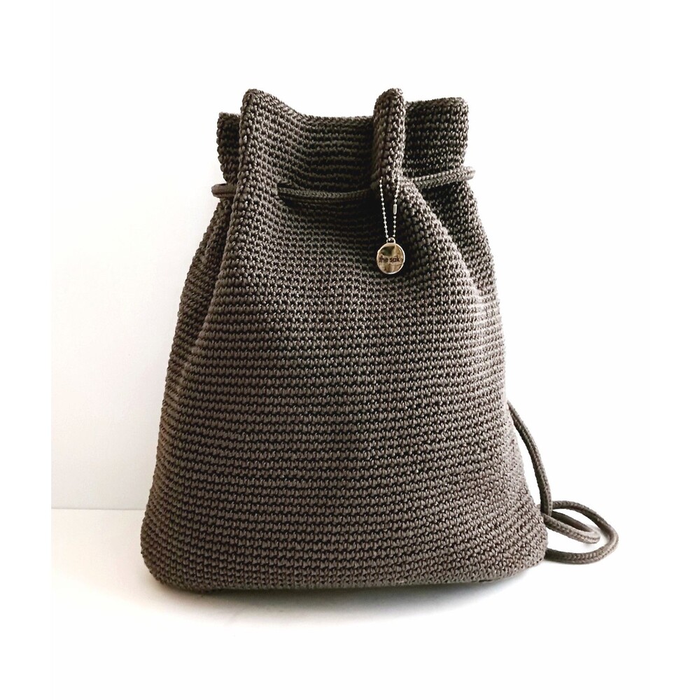 NEW The Sak Dylan Lg Backpack Mushroom/Taupe Crochet